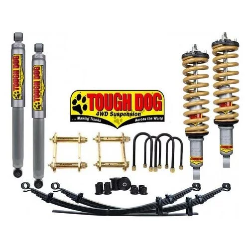 Tough Dog coil springs are made in Australia and designed to Australian standards to face some of the toughest conditions to be found anywhere in the world. Our coils can be designed to use less material, yet retain superior ride quality & load carrying characteristics, all due to our German X5K spring steel. This spring will retain its original memory even under the heaviest of loads. And the result? Your new, lighter, tougher coil. Tough_Dog_Suspension_opposite lock cardiff New South Wales Australia