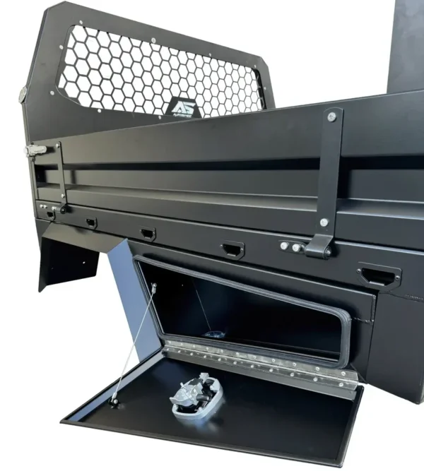 Autospec Tapered Under Tray Toolbox 700mm Pair Matte Black