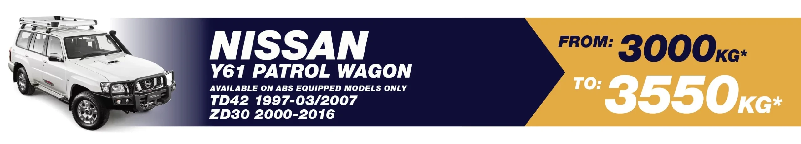 NISSAN Y61 PATROL WAGON GVM UPGRADE