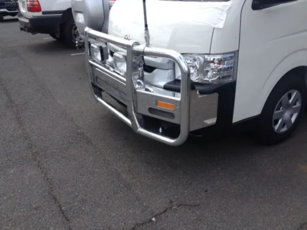 toyota hiace 2 post ecb bullbar commuter textura black powdercoat finish ecb newcastle