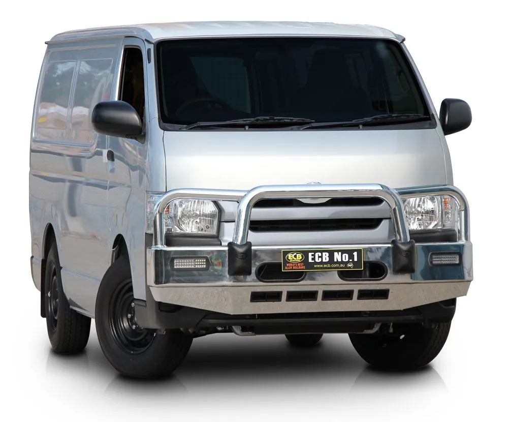 toyota hiace bulbar black ripple powdercoat finish ecb newcastle
