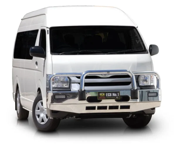 toyota hiace bullbar black ripple powdercoat finish ecb newcastle