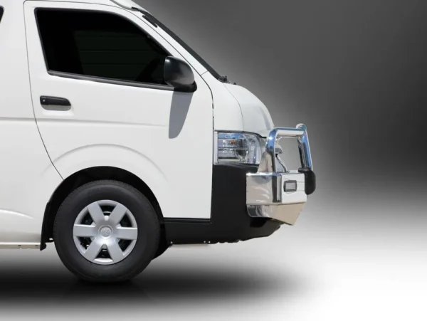 toyota hiace bullbar silver hammertone powdercoat finish ecb newcastle