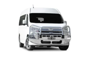 toyota hiace bullbar textura black powdercoat finish