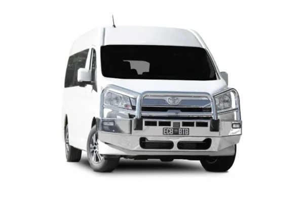 toyota hiace bullbar textura black powdercoat finish