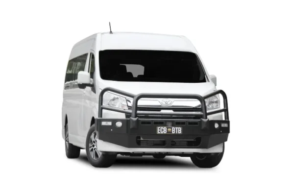toyota hiace bullbar with textura black powdercoat finish ecb newcastle