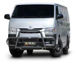 toyota hiace ecb midi tube bar black ripple powdercoat finish ecb newcastle