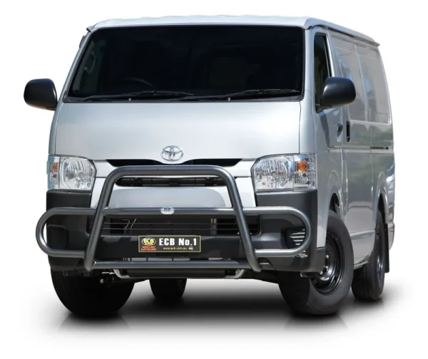 toyota hiace ecb midi tube bar black ripple powdercoat finish ecb newcastle