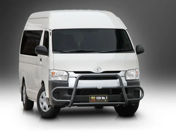 toyota hiace ecb midi tube bar textura black powdercoat finish ecb newcastle