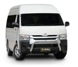toyota hiace ecb nudge bar black ripple powdercoat finish ecb newcastle
