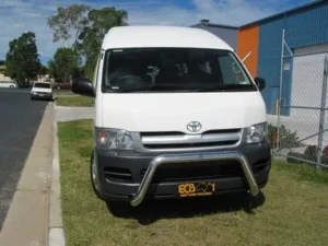 toyota hiace ecb nudge bar slwb black ripple powdercoat finish ecb newcastle