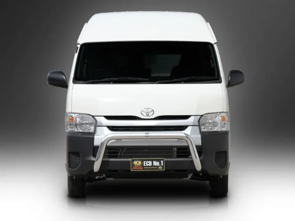 toyota hiace ecb nudge bar textura black powdercoat finish ecb newcastle