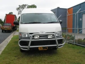 toyota hiace ecb roo bar textura black powdercoat finish ecb newcastle