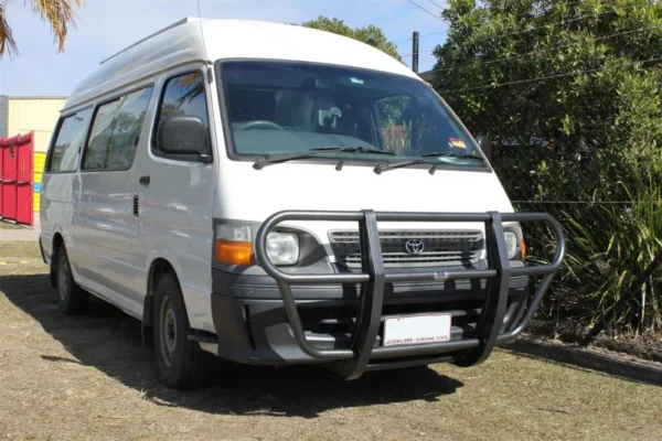 toyota hiace type 7 ecb bar non sbv mod silver hammertone powdercoat finish ecb newcastle