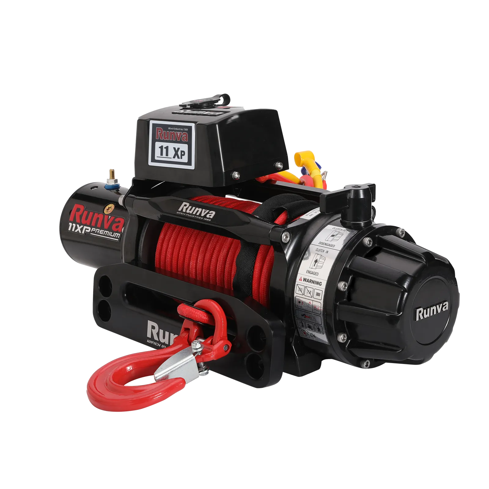 runva 11xp premium red edition 12v with synthetic rope