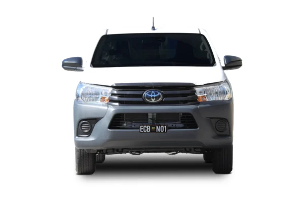 toyota hilux sr bullbar silver hammertone powdercoat finish
