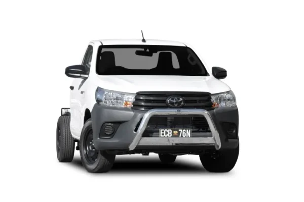 toyota hilux sr nudge bar black ripple powdercoat finish