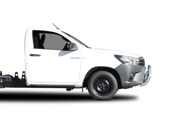 toyota hilux sr nudge bar silver hammertone powdercoat finish