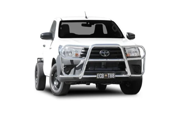 toyota hilux sr roo bar black ripple powdercoat finish