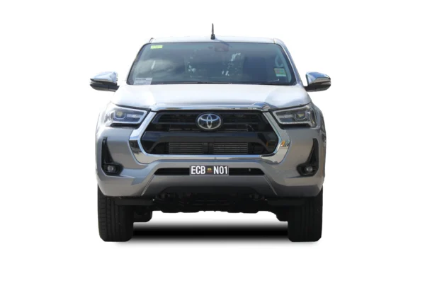 toyota hilux sr & sr5 nudge bar silver hammertone powdercoat finish