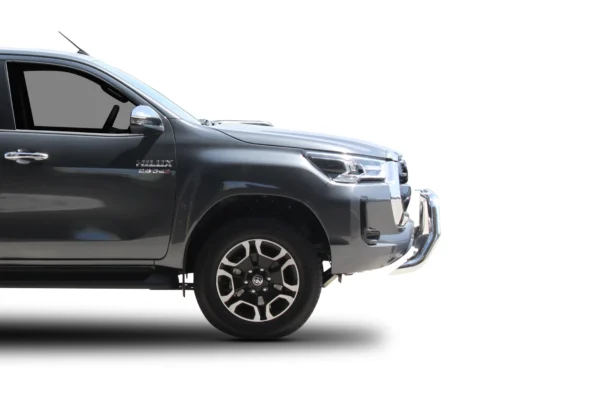 toyota hilux workmate nudge bar silver hammertone powdercoat finish