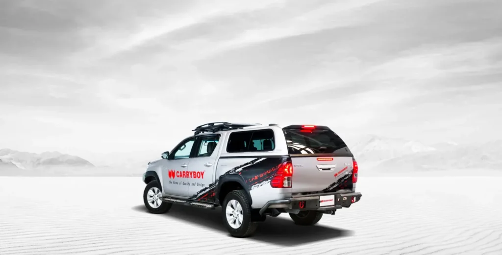 Carryboy SR5 Series canopy fitted to a Toyota HiLux in Newcastle