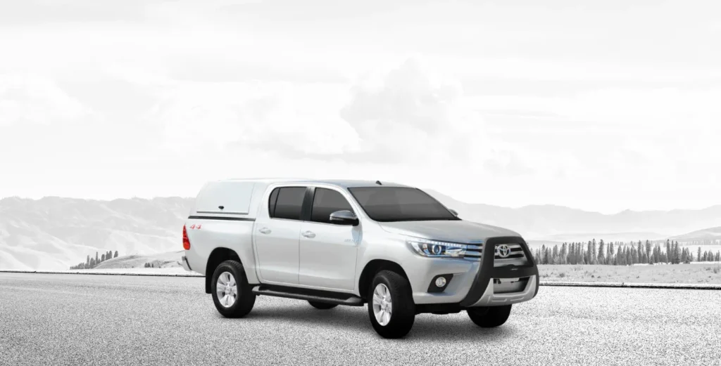 Carryboy Workman canopy installed on Toyota HiLux for tradies