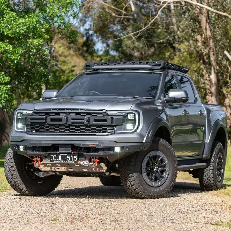 TrailMax low‑profile rack on ford ranger raptor outside opposite lock cardiff