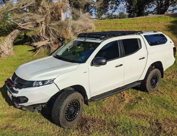 TrailMax rack on mitsubishi triton mr with awning fitted