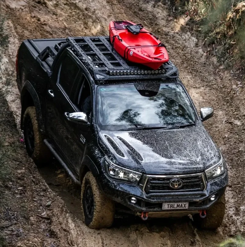 TrailMax rack on toyota hilux rogue carrying surfboards lake macquarie