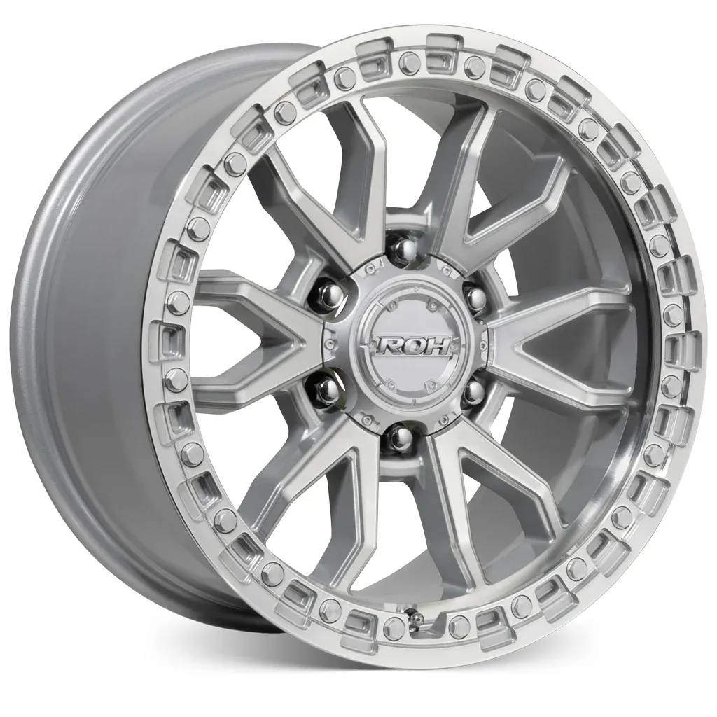 ROH Raid full machined 4x4 wheel with bright finish available at Opposite Lock Cardiff