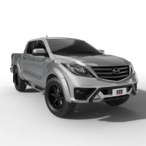 EGR fender flares for Mazda BT-50 2011–2017 in matte black with OEM finish and seamless fitment