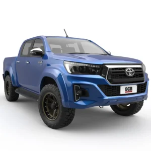 EGR fender flares for Toyota Hilux 2024-onwards models with matte black or colour coded finish