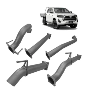 Redback Extreme Duty 3.5-inch DPF back exhaust system for Toyota Hilux N80 2.8L improving sound and performance