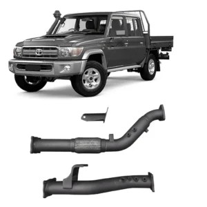 Redback Extreme Duty DPF adaptor kit for Toyota Landcruiser 76 and 79 Series with catalytic converter options