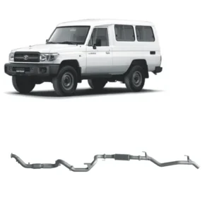 Redback Extreme Duty Exhaust for Toyota Landcruiser 78 Series 4.2L TD