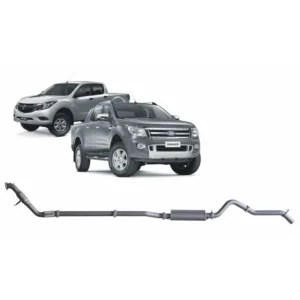 Redback 3-inch turbo back exhaust for Ford Ranger 3.2L and Mazda BT-50 from Opposite Lock Cardiff