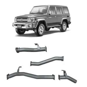 Redback Extreme Duty 3-inch DPF-back exhaust for Toyota Landcruiser 76 Series Wagon 2016-on