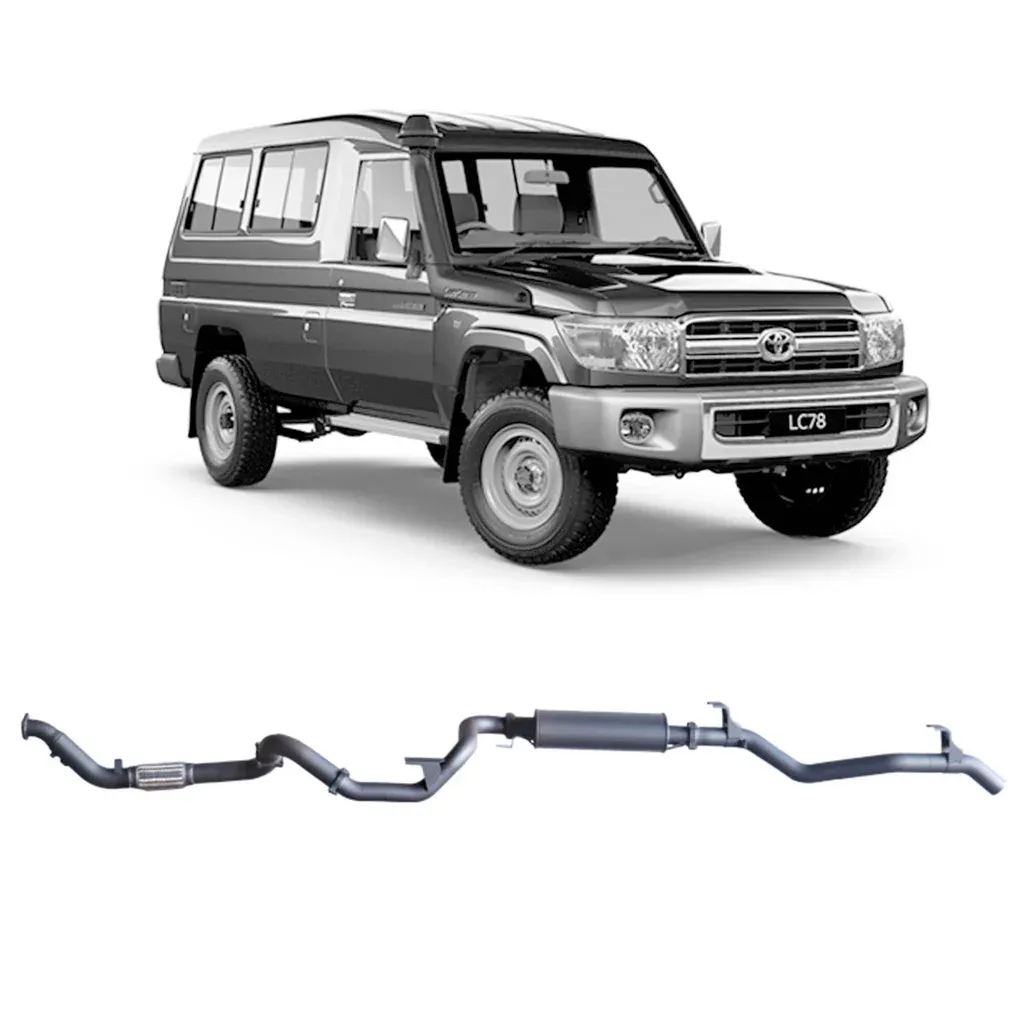 Redback Extreme Duty Exhaust for Toyota Landcruiser 78 Series Troop Carrier (03/2007 – 10/2016)