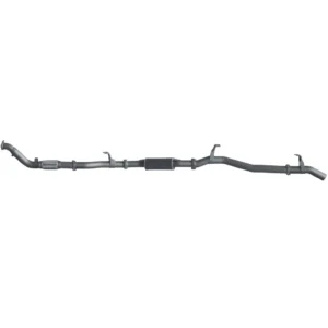 Redback extreme duty 3 inch turbo back exhaust for Toyota Landcruiser 76 Series with auxiliary fuel tank at Opposite Lock Cardiff