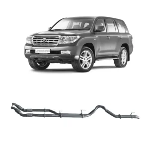 Redback Extreme Duty turbo-back exhaust system for Toyota Landcruiser 200 Series 4.5L V8, designed for durability and performance at Opposite Lock Cardiff