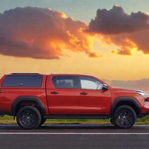 Next Gen Toyota Hilux 2026 SLR Series canopy installed at Opposite Lock Cardiff Newcastle NSW
