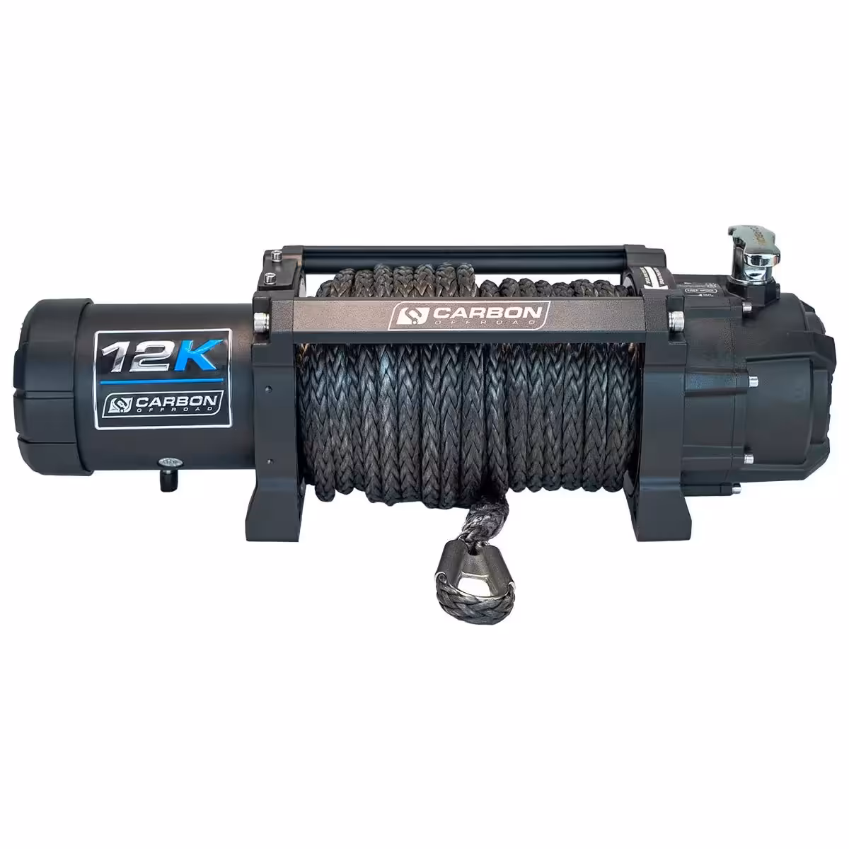 Carbon 12K 12000lb Winch V3X BYO Hook – Lightweight IP68 Waterproof 4x4 Recovery Winch