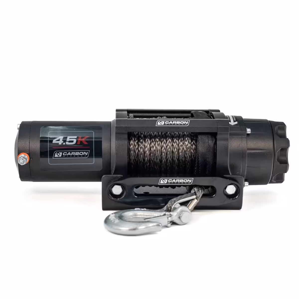 Carbon 4.5K 4500lb ATV / Trailer Winch – Compact 12V Electric Winch with Synthetic Rope & Wireless Control