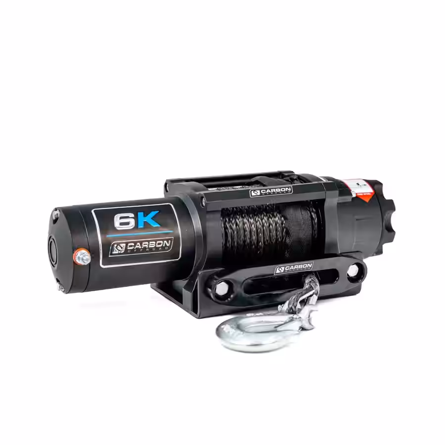 Carbon Offroad 6000lb ATV Small 4X4 Winch 24V Compact Recovery System Newcastle