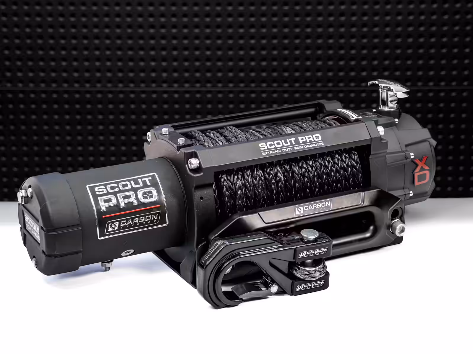 Carbon Scout Pro 15000lb Winch V3 Heavy Duty Recovery Winch for Extreme 4WD Builds