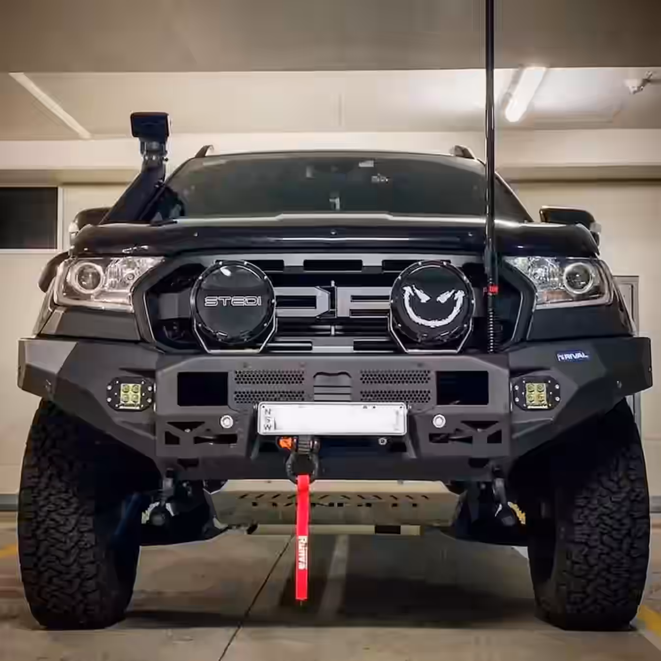 Ford Ranger PX1/PX2/PX3 (2011-2022) and Everest (2015-2022) Front Bar with LED Fog Lights