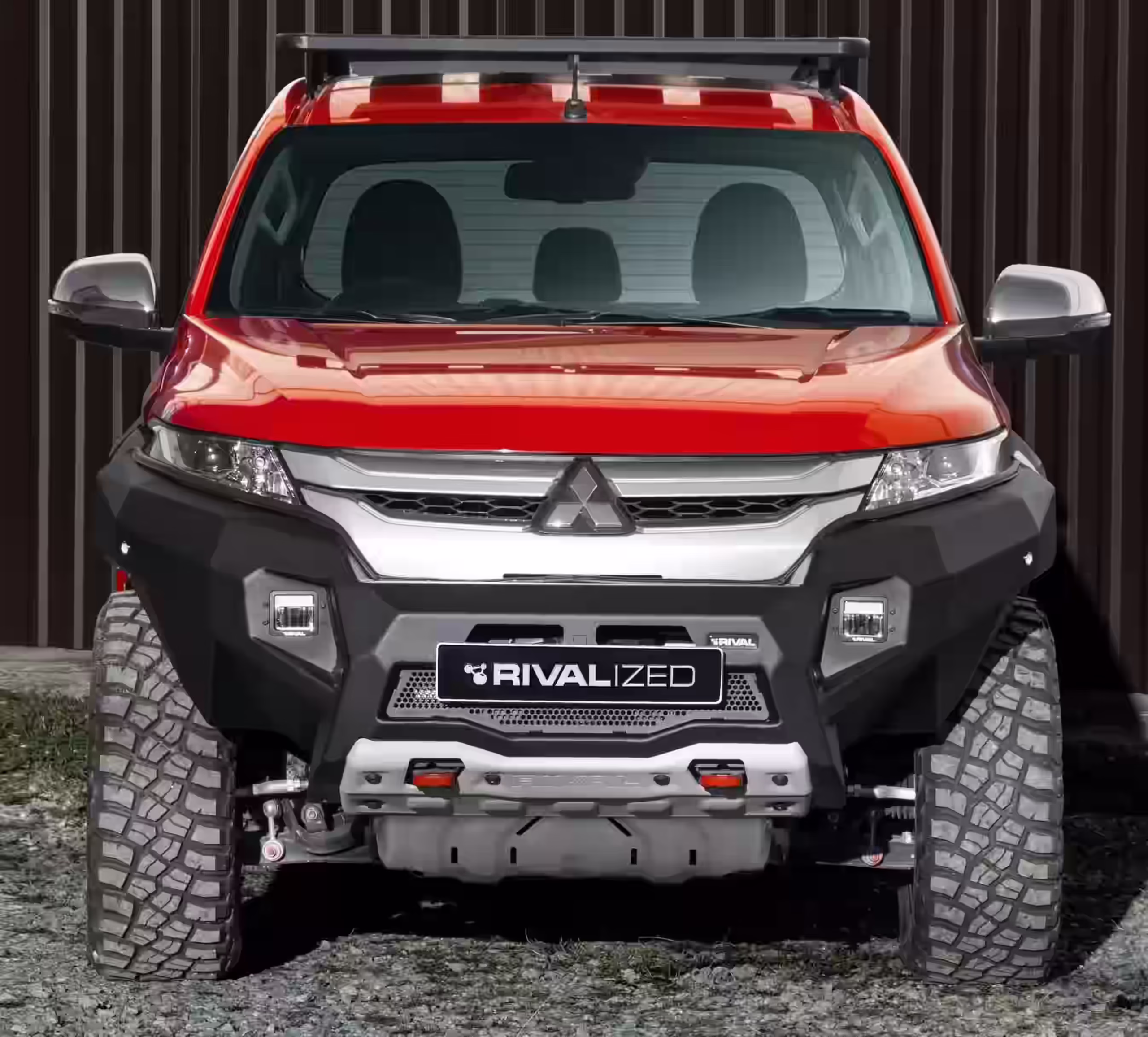 Aluminium Winch Ready Front Bar with LED Fog Lights for Mitsubishi Triton MR (2019-2024)