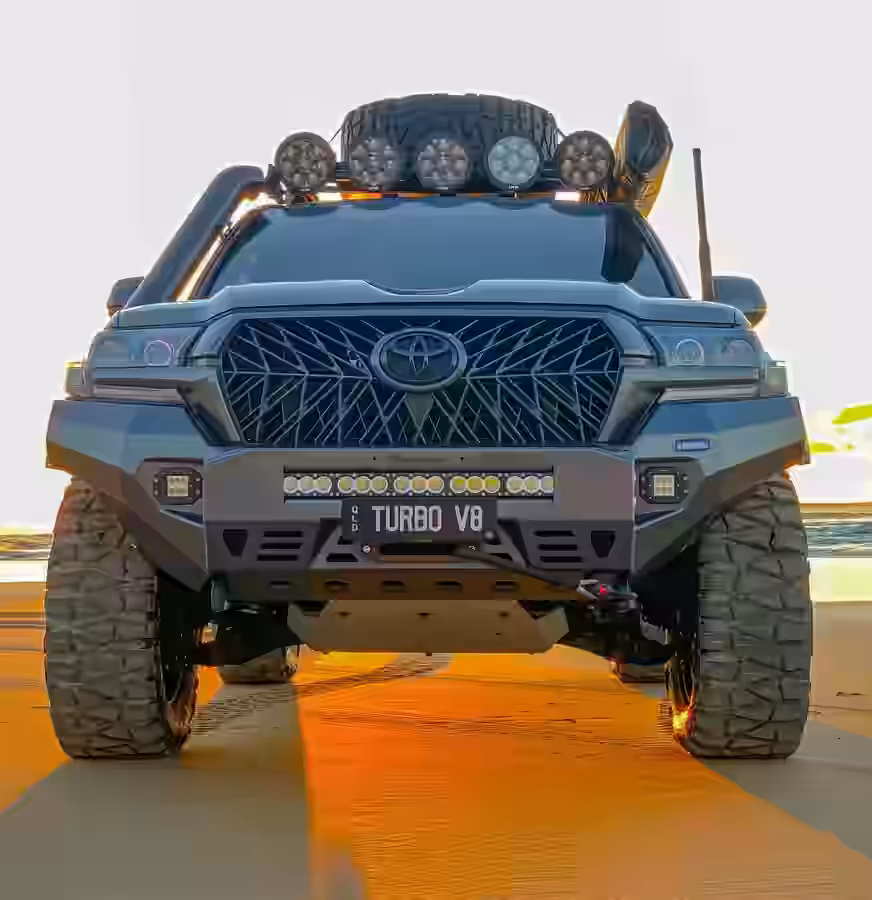 Aluminium Front Bar for Toyota LC200 (2015-2021) with LED Fog Lights