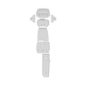 Ford Ranger PX1 PX2 PX3 2012-2022 Set of 6 Aluminum Bash Plates RIVAL Full Underbody Protection